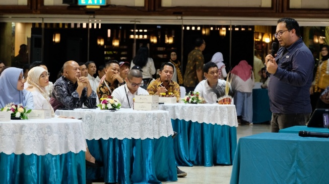 Koordinator Nasional GEF SGP Indonesia Sidi Rana Menggala saat menjadi narasumber di Festival Pesona 2025, Rabu (20/8/2025).(Dokumentasi Pribadi)