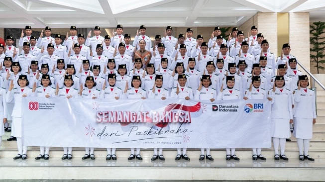 76 Paskibraka Nasional dan 70 Tenaga Pendukung Dapat Apresiasi dari BRI