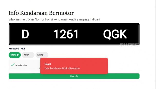 Pajak Tahunan Nissan GT-R yang Disita dari Immanuel Ebenezer. (Bapenda Jabar)
