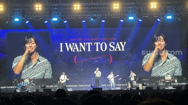 Fan meeting Ahn Hyo Seop sukses digelar di Hall D2 Jiexpo Kemayoran, Jakarta pada Sabtu, 23 Agustus 2025 [Suara.com/Sumarni]
