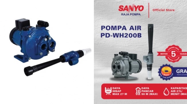 Pompa air untuk kedalaman 20 meter