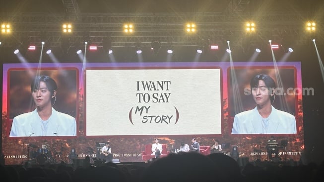 Fan meeting Ahn Hyo Seop sukses digelar di Hall D2 Jiexpo Kemayoran, Jakarta pada Sabtu, 23 Agustus 2025 [Suara.com/Sumarni]