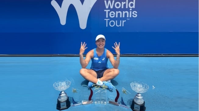 6 Potret Janice Tjen Petenis Indonesia Lolos US Open 2025, Akhiri Penantian 21 Tahun