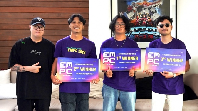 Para pemenang ajang Electronic Music Producer Contest (EMPC) 2024 bersama mentor. [ICEPERIENCE.ID]