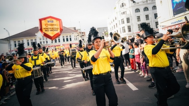 Parade SATSPAM di Medan. (Dok: IM3)
