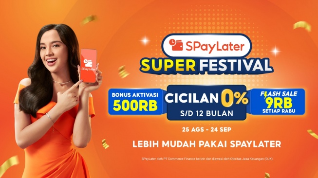 Promo SPayLater Super Festival: Bonus Aktivasi & Flash Sale 9RB