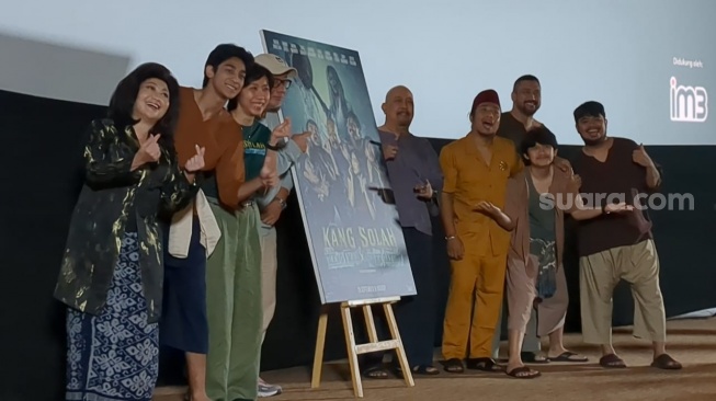 Jumpa pers film Kang Solah di kawasan Kuningan, Jakarta, Minggu, 24 Agustus 2025. [Suara.com/Adiyoga Priyambodo]