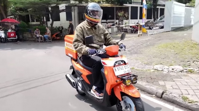 Modifikasi Yamaha Gear Ultima menjadi skutik kargo fungsional ala Jepang. (Foto: YIMM)