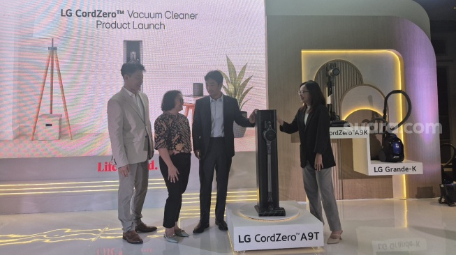 Peluncuran rangkaian vacuum cleaner LG CordZero di Jakarta, Senin (25/8/2025). [Suara.com/Dythia]