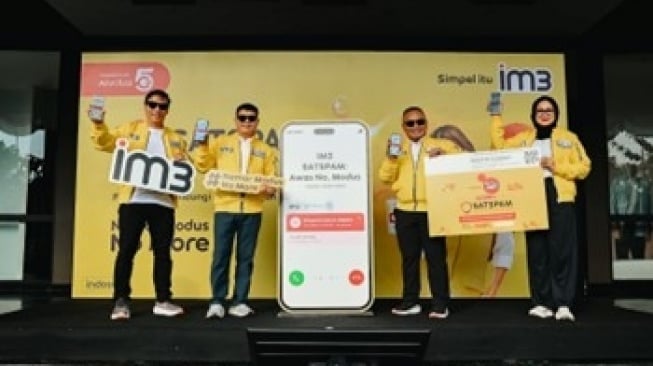 IM3 memperkenalkan SATSPAM di sepanjang Jalan Ahmad Yani, Pontianak. (Dok: IM3)