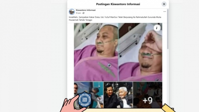 Hoaks Ustadz Yusuf Mansur meninggal dunia. [Dok. Istimewa]