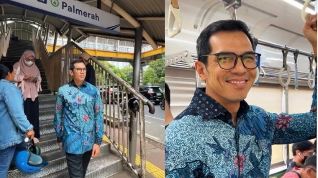 Dear Nafa Urbach, Adrian Maulana Kasih Tutorial Naik Transum Anti Macet ke Gedung DPR