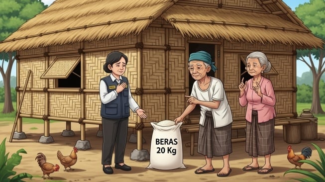 Warga Muntilan Ini Tolak Bantuan Beras Karena Takut Mubazir, Kondisinya Bikin Petugas VDK Trenyuh