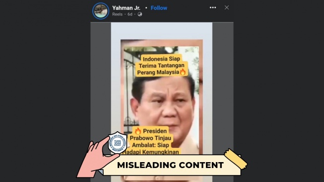 CEK FAKTA, Indonesia Siap Perang Lawan Malaysia soal Ambalat. [TurnBackHoax.id]