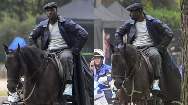 Proses Syuting Lupin Season 4 Tengah Berlangsung, Omar Sy Terekam Naik Kuda