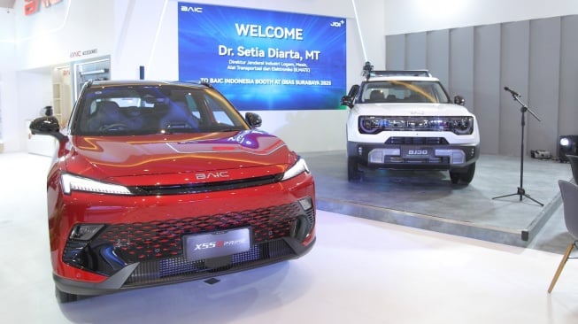 Jajaran produk BAIC Indonesia yang turut dipamerkan di GIIAS Surabaya 2025. (Foto: BAIC)