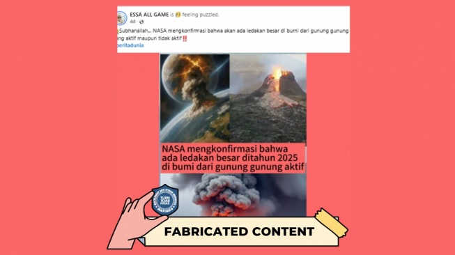 NASA Konfirmasi Ledakan Besar Gunung Aktif di Bumi 2025