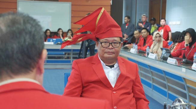Dr. Marhaen Hardjo, M. Biomed., Ph.D menjadi pendaftar ketiga dalam proses seleksi calon rektor Unhas, kamis 28 Agustus 2025 [Suara.com/Humas Unhas]