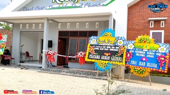 Potret rumah Pratama Arhan di Blora (YouTube/Cak Iwan Channel New)