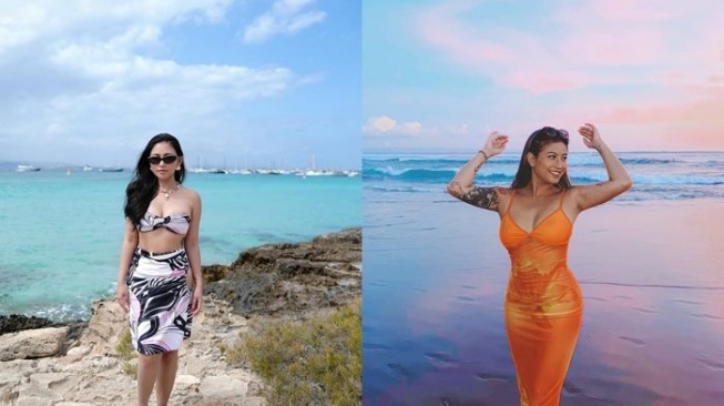 kolase Rachel Vennya dan Awkarin (Instagram/@rachelvennya/@narinkovilda)