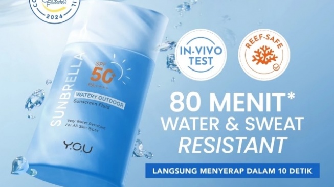 YOU Sunbrella Watery Outdoor Sunscreen (Shopee)