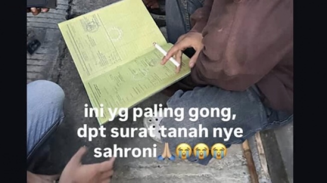 Surat tanah dari rumah Ahmad Sahroni