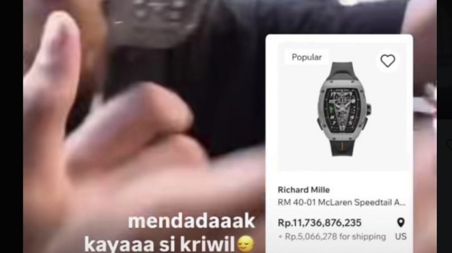 Jam Richard Millie dari rumah Ahmad Sahroni