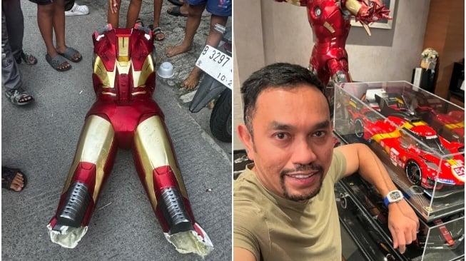 Action Figure Iron Man milik Ahmad Sahroni dijarah (X/Instagram)