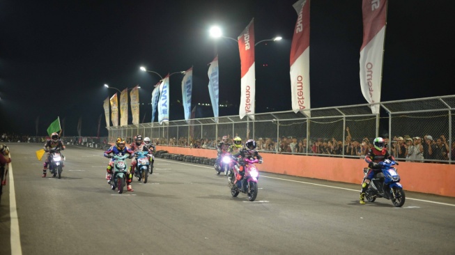 Honda Dream Cup 2025 seri Sulawesi Selatan sukses digelar di Sidrap, memperkenalkan kelas baru Honda Vario 160. (Foto: Astra Motor Sulsel)