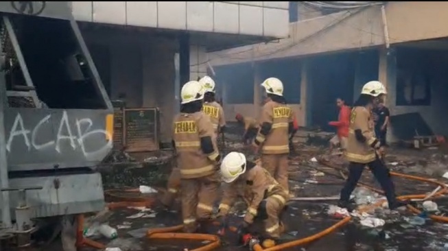 Kantor Gegana di Kramat Raya Kebakaran, Penyebabnya Belum Diketahui