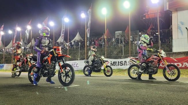 Honda Dream Cup 2025 seri Sulawesi Selatan sukses digelar di Sidrap, memperkenalkan kelas baru Honda Vario 160. (Foto: Astra Motor Sulsel)
