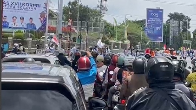 Massa Mulai Bergerak, Jalan Menuju DPRD Sumsel Ditutup Total: Ini Skema Lalu Lintas