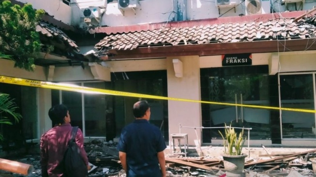 Rusak Parah di Gedung DPRD NTB Pasca Dibakar Massa, Seperti Ini Keadaannya