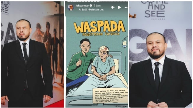 Joko Anwar Unggah Komik Satir Sosok Mirip Gibran Jenguk Korban Demo (Instagram)