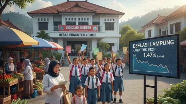 Deflasi di Lampung, BI: Biaya Pendidikan Turun, Harga Bahan Pangan Stabil