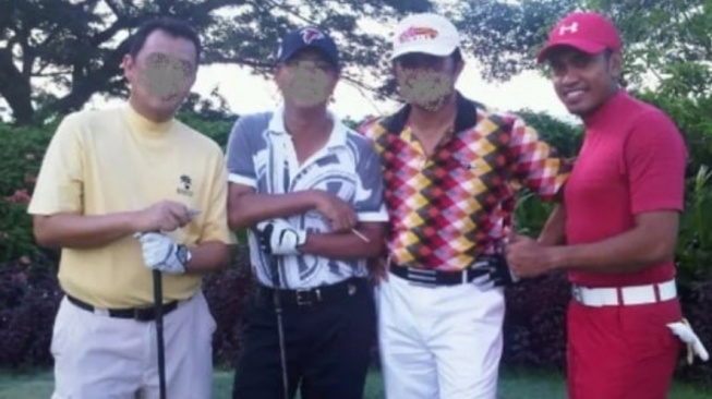 Outfit golf ala Ahmad Sahroni (X.com)