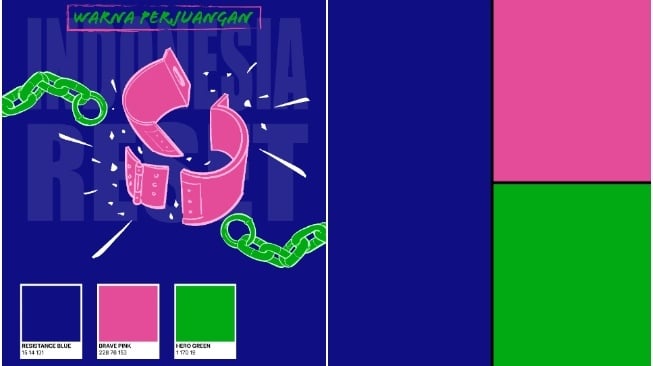 Kode Palette Brave Pink Hero Green Resistance Blue: Warna Baru Perjuangan Rakyat