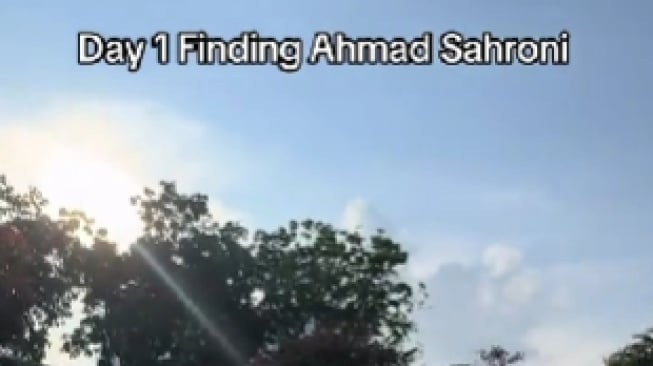 Tren finding Ahmad Sahroni. [TikTok]