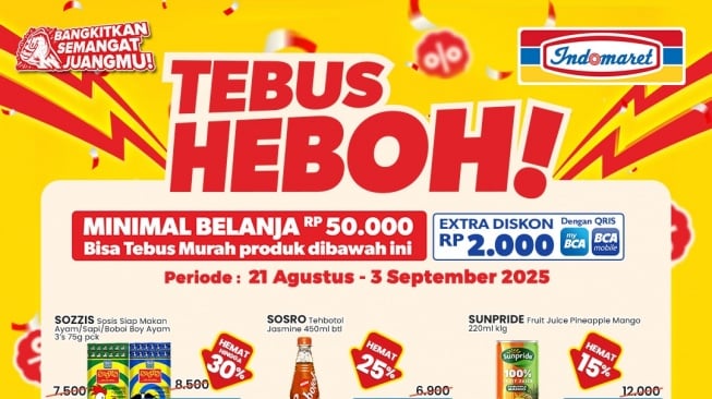 Promo Tebus Heboh Indomaret Kembali Hadir dengan Kejutan Harga Mulai dari Rp5.000!