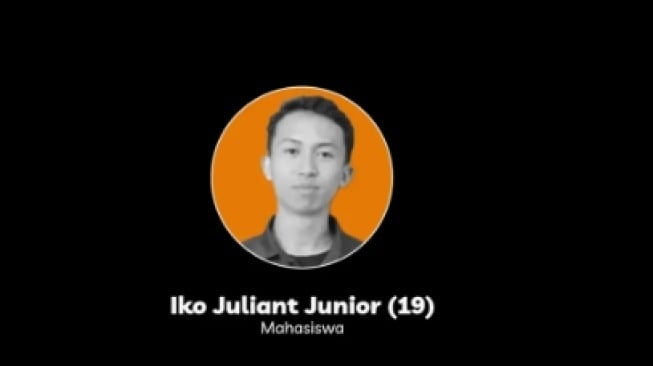 Iko Juliant Junior, Mahasiswa Unnes yang meninggal dunia usai ikut demonstrasi di Semarang. (Tangkapan layar/Instagram)