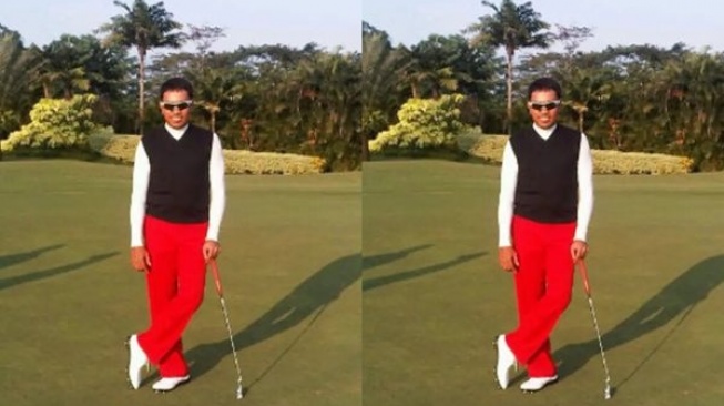 Outfit golf ala Ahmad Sahroni (X.com)