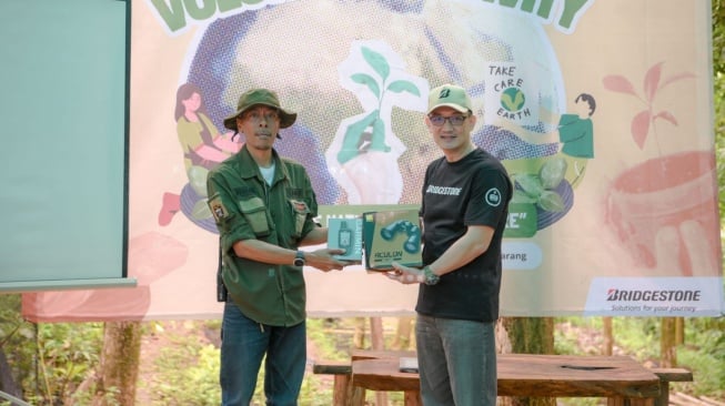 Bridgestone Indonesia menanam 1.000 pohon di Gunung Sanggabuana, Karawang, melalui program Sanggabuana Conservation. (Foto: Bridgestone)