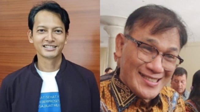 Kolase foto Fedi Nuril dan Budiman Sudjatmiko. (tangkapan layar/ist)