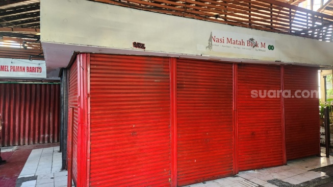 Deretan Kios Plaza 2 Blok M, Jakarta Selatan, Rabu (3/9/2025). [Suara.com/Fakhri]
