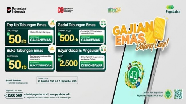 Nikmati Promo Gajian Emas! Gadai Tabungan & Bayar Angsuran Kini Lebih Mudah di Pegadaian Digital