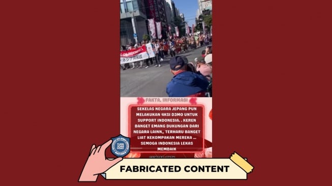 CEK FAKTA: Benarkah Jepang Gelar Aksi Demo untuk Dukung Indonesia. [TurnBackHoax.id]