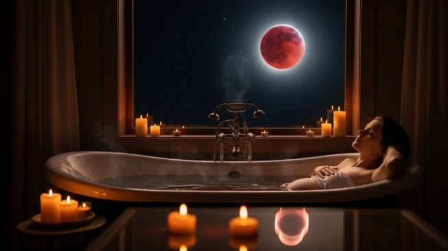 Ibu Hamil Harus Mandi saat Gerhana Bulan Total 'Blood Moon'? Ini Faktanya