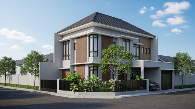 Ilustrasi rumah hook. [AI Imagen 4]