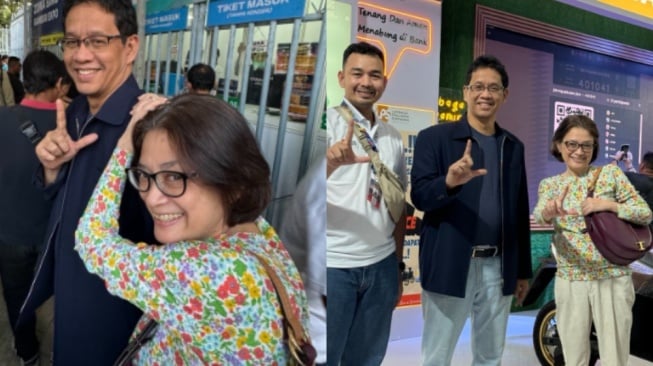 Gaya istri Menkeu Purbaya Yudhi Sadewa. [Instagram/@purbayayudhi]