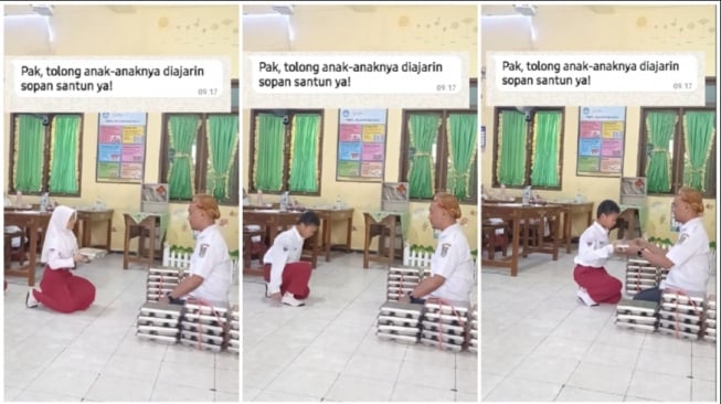 Jawab Keluhan Soal Adab, Guru Minta Siswa Ambil MBG Sambil Berjalan Jongkok